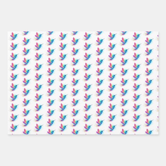 Exotic Rainbow Hummingbird Inpakpapier Vel (Voorkant)