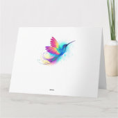 Exotic Rainbow Hummingbird Kaart (Achterkant)