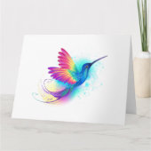 Exotic Rainbow Hummingbird Kaart (Voorkant)