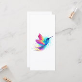 Exotic Rainbow Hummingbird Kaart (Voorkant / Achterkant in situ)