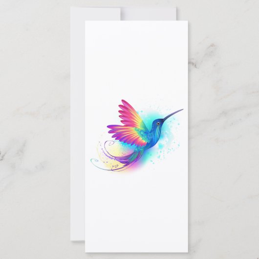 Exotic Rainbow Hummingbird Kaart (Voorkant)
