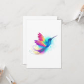 Exotic Rainbow Hummingbird Kaart (Voorkant / Achterkant in situ)