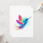 Exotic Rainbow Hummingbird Kaart (Voorkant / Achterkant in situ)