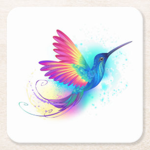 Exotic Rainbow Hummingbird Kartonnen Onderzetters