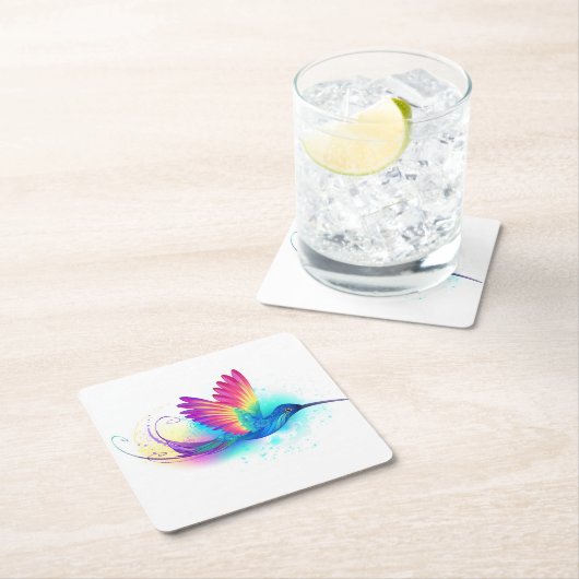 Exotic Rainbow Hummingbird Kartonnen Onderzetters (Insitu)