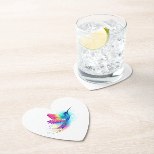 Exotic Rainbow Hummingbird Kartonnen Onderzetters (Insitu)