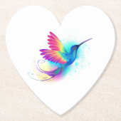 Exotic Rainbow Hummingbird Kartonnen Onderzetters (Voorkant)