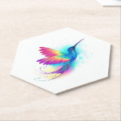 Exotic Rainbow Hummingbird Kartonnen Onderzetters (Schuin)
