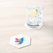 Exotic Rainbow Hummingbird Kartonnen Onderzetters (Insitu)
