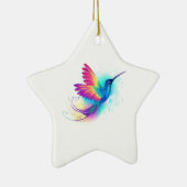 Exotic Rainbow Hummingbird Keramisch Ornament (Rechts)