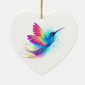 Exotic Rainbow Hummingbird Keramisch Ornament (Achterkant)