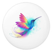Exotic Rainbow Hummingbird Keramische Knop (Voorkant)