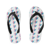 Exotic Rainbow Hummingbird Kinder Teenslippers (Voetbed)