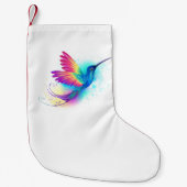 Exotic Rainbow Hummingbird Kleine Kerstsok (Voorkant)