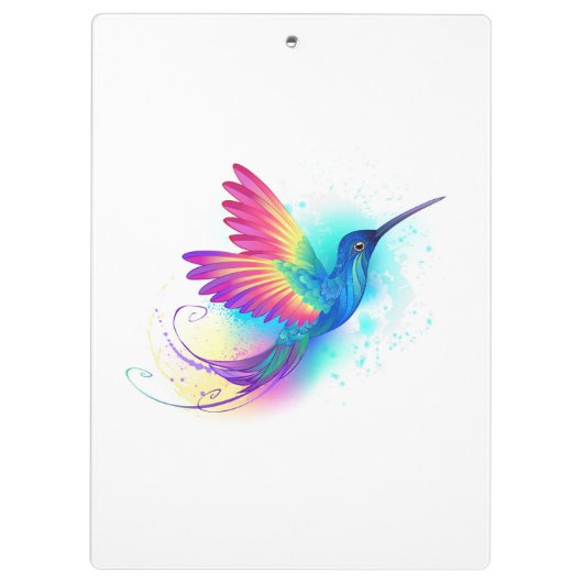 Exotic Rainbow Hummingbird Klembord (Achterkant)