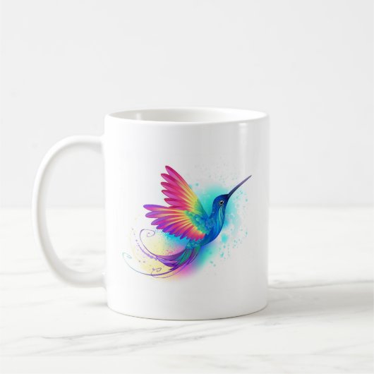 Exotic Rainbow Hummingbird Koffiemok (Links)