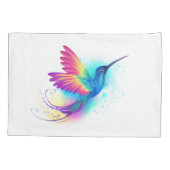 Exotic Rainbow Hummingbird Kussensloop (Achterkant)