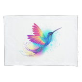 Exotic Rainbow Hummingbird Kussensloop (Voorkant-Links)