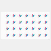 Exotic Rainbow Hummingbird Labels (Vel)