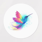 Exotic Rainbow Hummingbird Labels (Design 2)