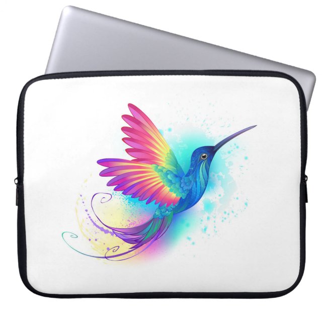 Exotic Rainbow Hummingbird Laptop Sleeve (Voorkant)
