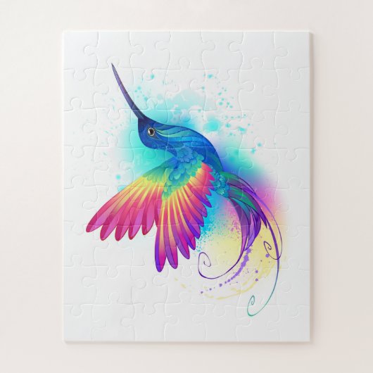 Exotic Rainbow Hummingbird Legpuzzel (Verticaal)
