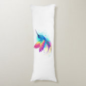 Exotic Rainbow Hummingbird Lichaamskussen (Voorkant Verticaal)