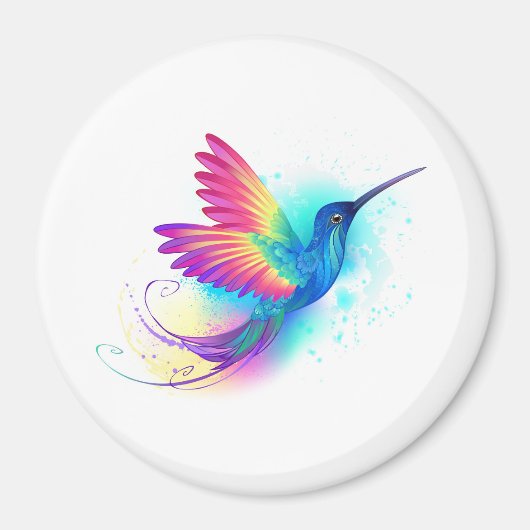 Exotic Rainbow Hummingbird Magneet (Voorkant)