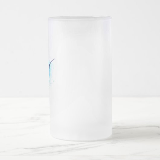 Exotic Rainbow Hummingbird Matglas Bierpul (Center)