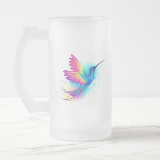 Exotic Rainbow Hummingbird Matglas Bierpul (Links)
