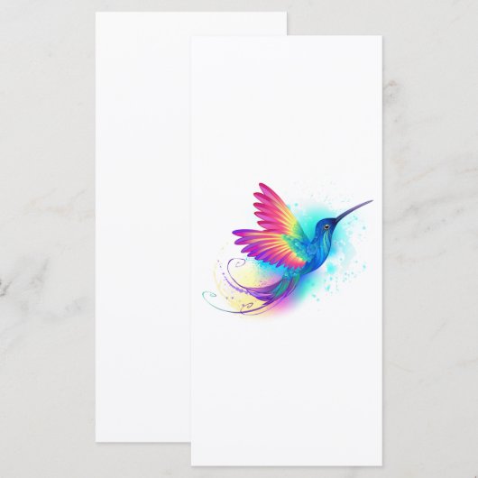 Exotic Rainbow Hummingbird Menu (Voorkant / Achterkant)