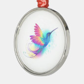 Exotic Rainbow Hummingbird Metalen Ornament (Links)