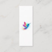 Exotic Rainbow Hummingbird Mini Visitekaartje (Voorkant)