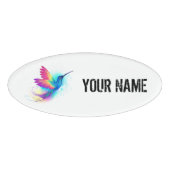 Exotic Rainbow Hummingbird Naambadge (Voorkant)
