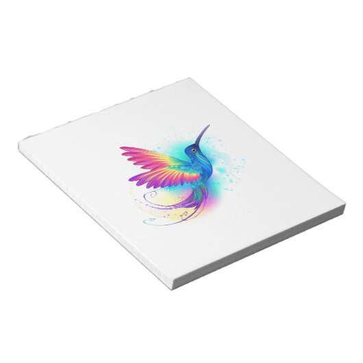 Exotic Rainbow Hummingbird Notitieblok (Schuin)
