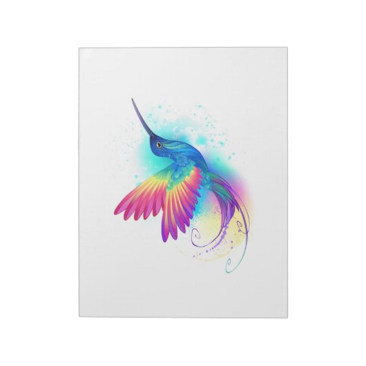 Exotic Rainbow Hummingbird Notitieblok (Linkerzijde)