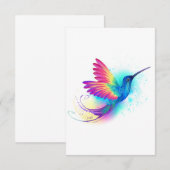 Exotic Rainbow Hummingbird Notitiekaartje (Voorkant / Achterkant)