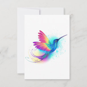 Exotic Rainbow Hummingbird Notitiekaartje