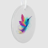 Exotic Rainbow Hummingbird Ornament (voorkant)