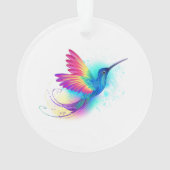 Exotic Rainbow Hummingbird Ornament (achterkant)