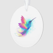 Exotic Rainbow Hummingbird Ornament (voorkant)