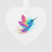 Exotic Rainbow Hummingbird Ornament (achterkant)