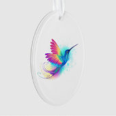 Exotic Rainbow Hummingbird Ornament (voorkant)