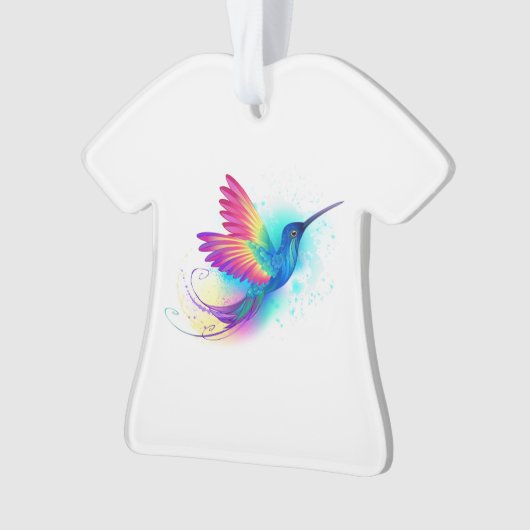 Exotic Rainbow Hummingbird Ornament (voorkant)