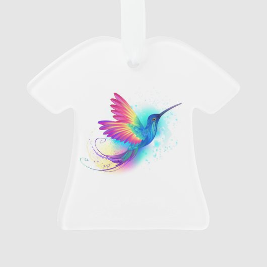 Exotic Rainbow Hummingbird Ornament (achterkant)