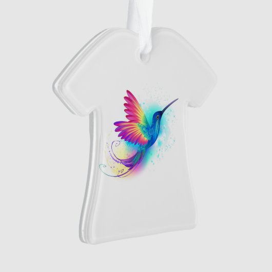 Exotic Rainbow Hummingbird Ornament (voorkant)