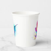 Exotic Rainbow Hummingbird Papieren Bekers (Rechts)