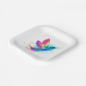 Exotic Rainbow Hummingbird Papieren Bordje (Gebogen)