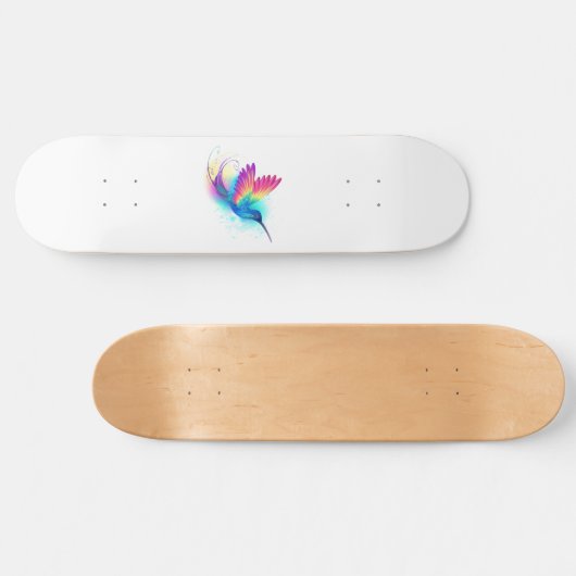 Exotic Rainbow Hummingbird Persoonlijk Skateboard (Horizontaal)