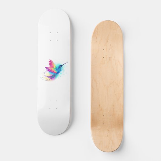 Exotic Rainbow Hummingbird Persoonlijk Skateboard (Voorkant)